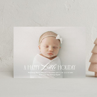 New Little One Holiday Birth Announcement Postcards