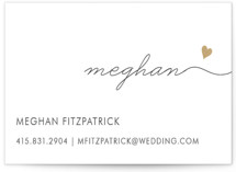 Love Connection Foil-Pressed Business Cards