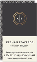 Circle Circle Dot Foil-Pressed Business Cards