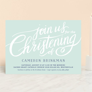 Heartfelt Baptism and Christening Invitations