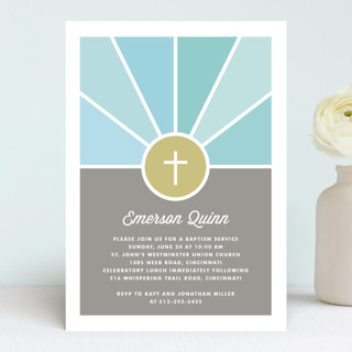 Window Baptism and Christening Invitations
