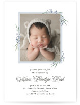 Vinca Baptism and Christening Invitations