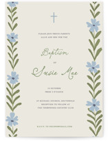 Flora Baptism and Christening Invitations