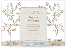 Garden Baptism and Christening Invitations