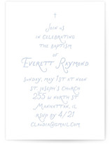 Note Baptism and Christening Invitations