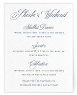 Empire Letterpress Bar and Bat Mitzvah Direction Cards