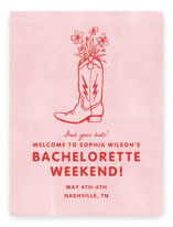 Party Boots Wedding Party Signs