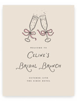 Bubbly Brunch Wedding Party Signs