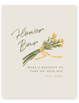 Pencil Bouquet Wedding Party Signs