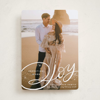 Expecting More Joy Holiday Birth Announcements