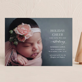 Early Cheer Holiday Birth Announcements