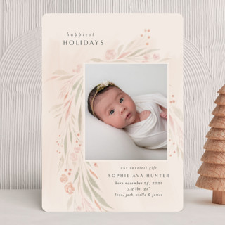 Newest Blessing Holiday Birth Announcements