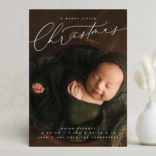 Debut Holiday Birth Announcements