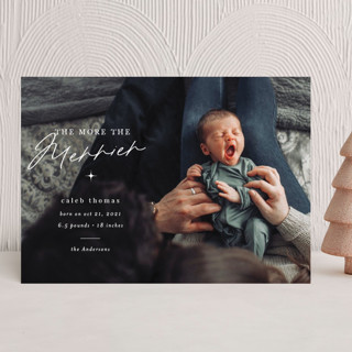 Fresh and New Holiday Birth Announcements
