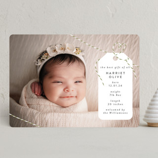 Best Gift Holiday Birth Announcements
