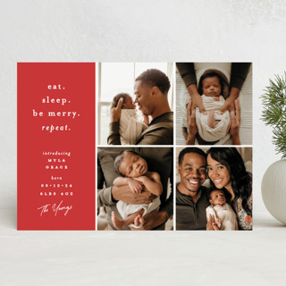 Repeat Holiday Birth Announcements