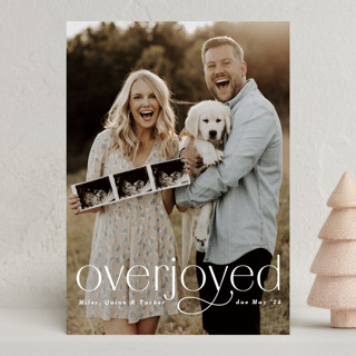 Overjoyed Holiday Birth Announcements