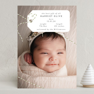 Best Gift Holiday Birth Announcements