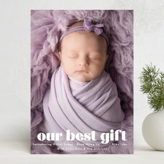 our gift Holiday Birth Announcements