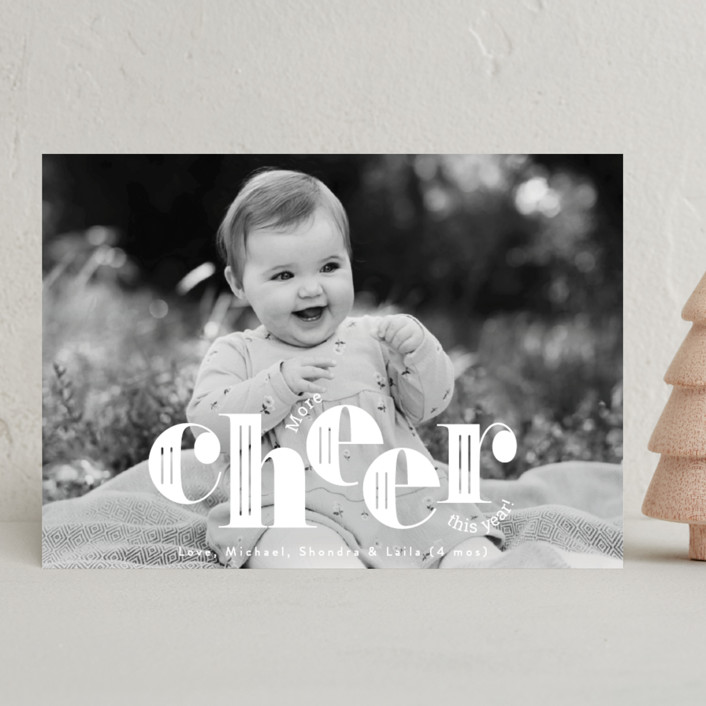 More cheer Holiday Birth Announcements by Ellis Minted