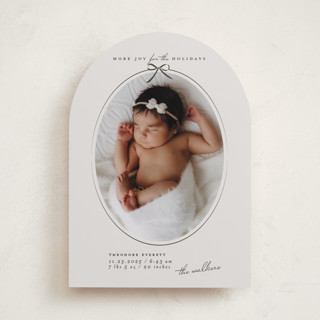 More joy Holiday Birth Announcements