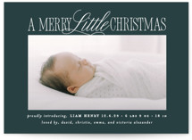 Littlest Christmas Holiday Birth Announcements