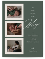 So Many Reasons Holiday Birth Announcements