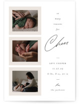 So Many Reasons Holiday Birth Announcements
