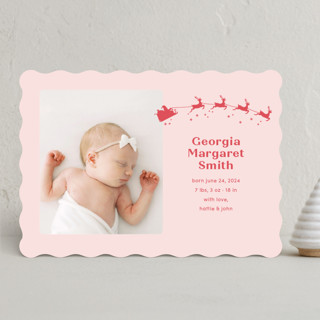Special Delivery Holiday Birth Announcements