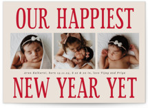 Something Kind of Wonderful Holiday Birth Announcements