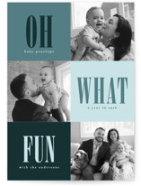 Oh What Fun Holiday Birth Announcements