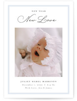 Christmas Blessing Holiday Birth Announcements