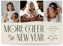 More Cheer Holiday Birth Announcements