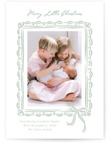 Merry Little Christmas Holiday Birth Announcements