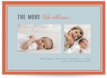 The Merrier Holiday Birth Announcements