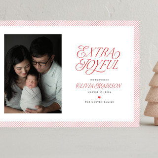Extra Grand Holiday Birth Announcements