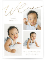 Foil-Pressed Birth Announcements