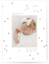 twinkly stars Foil-Pressed Birth Announcements
