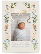Garden Lullaby Dream Foil-Pressed Birth Announcements
