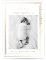 Aire Foil-Pressed Birth Announcements