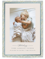 Parisienne Foil-Pressed Birth Announcements