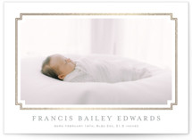 First Step Foil-Pressed Birth Announcements