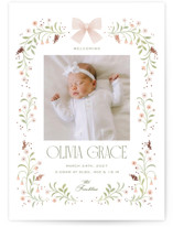 Sweet Adelaide Foil-Pressed Birth Announcements