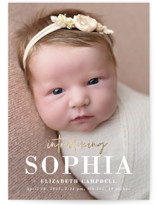 Foil-Pressed Birth Announcements