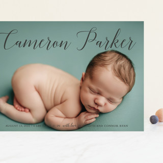 Big intro Grand Birth Announcements
