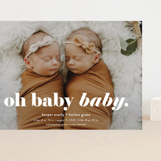 Oh Baby Baby Grand Birth Announcements