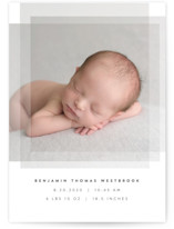 Transparent Grand Birth Announcements