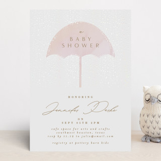 gilded shower Gloss-Press® Baby Shower Invitations