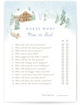 Apres Bebe Baby Shower Game Cards