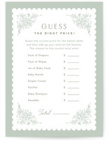 Story Book Frame Baby Shower Game Cards